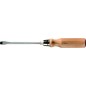 Screwdriver for slotted screws, wooden handle, 150 x 9,0 mm