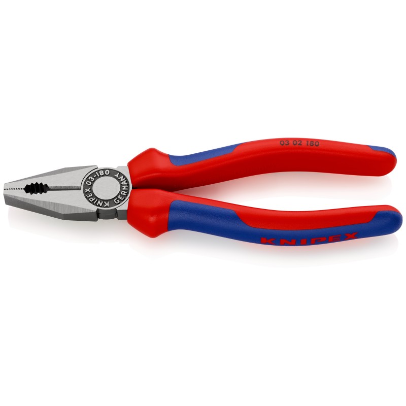 Knipex combination pliers, multi-component handle, 180 mm