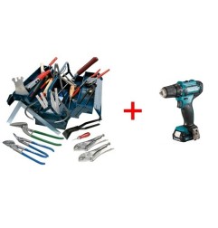 Ready to go Box Typ 2 - Boîte à outils + Makita perceuse visseuse DF333DSA