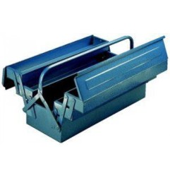 T+L Metal tool box, 5 compartments, empty, 530 x 200 x 200 mm