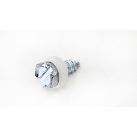 Hex head screw with PA disk, steel zinc plated