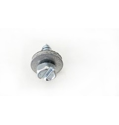 Hex head screw with with EPDM sealing disk, steel zinc plated